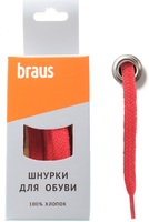 Шнурки Braus 3417 кр плоск 120см