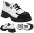 Полуботинки Kenka 399-160 black/white - картинка 1