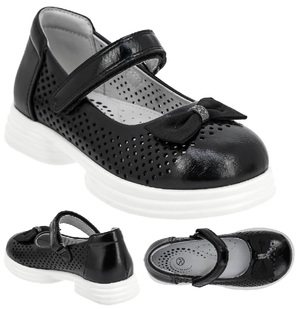    Туфли перф Kenka 2815-2 black - картинка 1