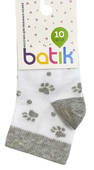    Носки Batik 134 бел/сер М - картинка 1