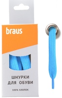 Шнурки Braus 3414 бирюз плоск 120см